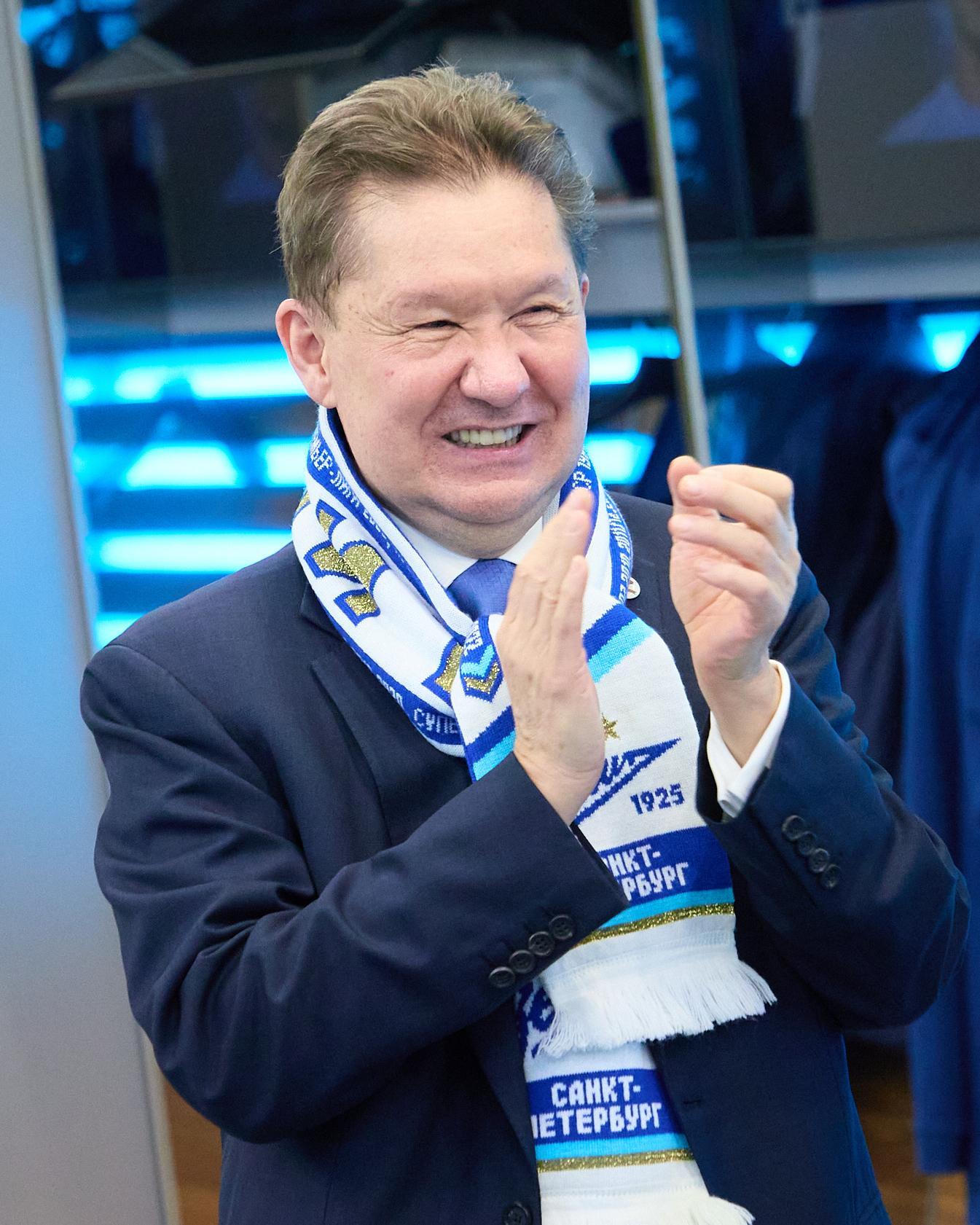 Алексей Миллер поздравил «Зенит» с чемпионством