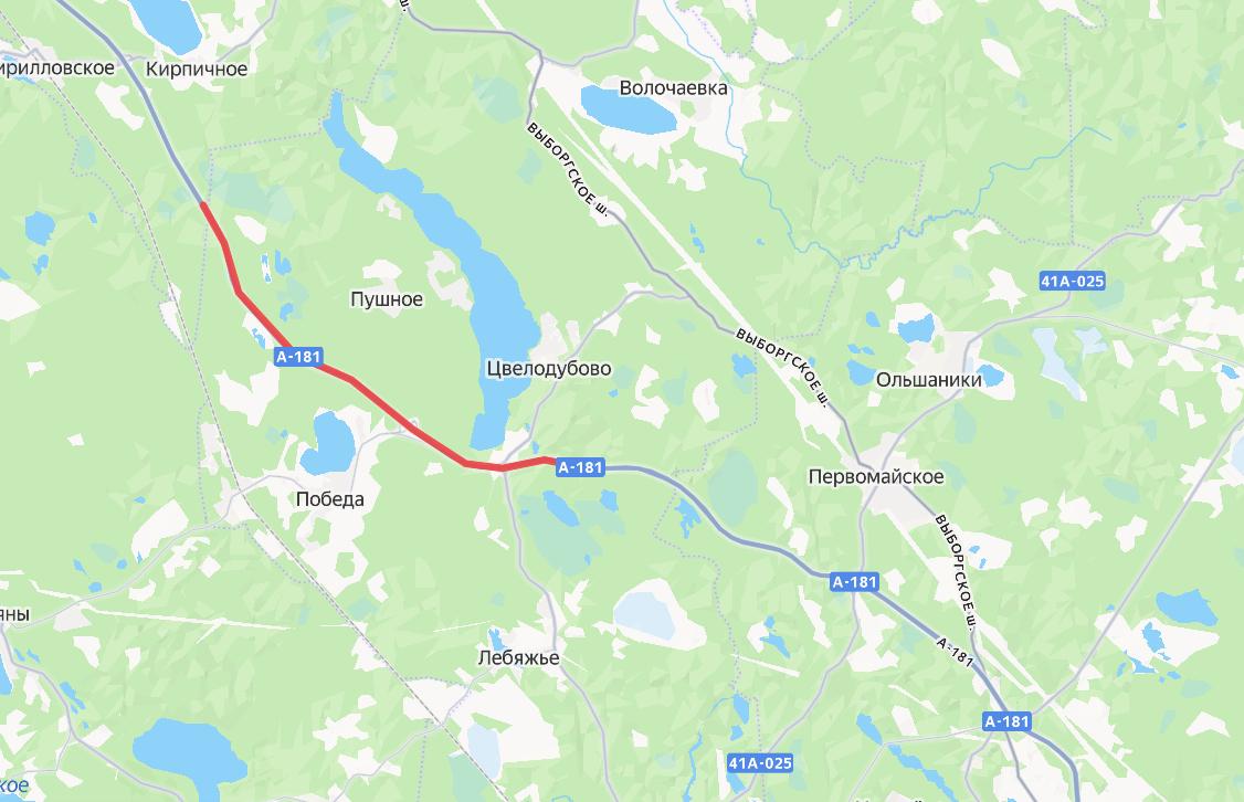 На трассе «Скандинавия» на три дня перекроют полосу в сторону Выборга