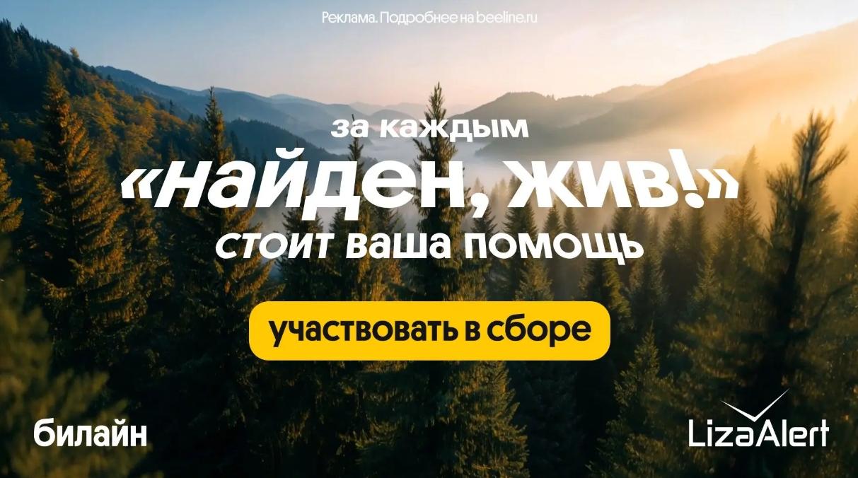 В 2025 году спасательный отряд «ЛизаАлерт» при поддержке Билайн нашел и спас 2668 пропавших жителей Петербурга и Ленобласти