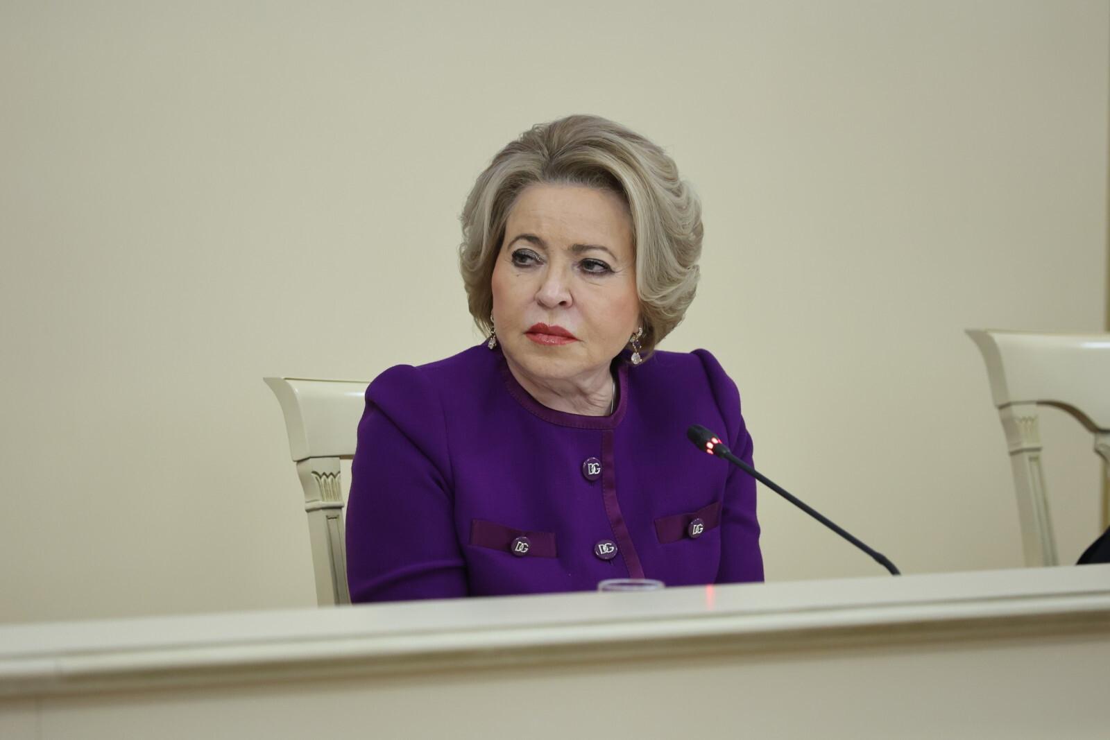 Валентина Матвиенко: «баландой» кормить людей нельзя